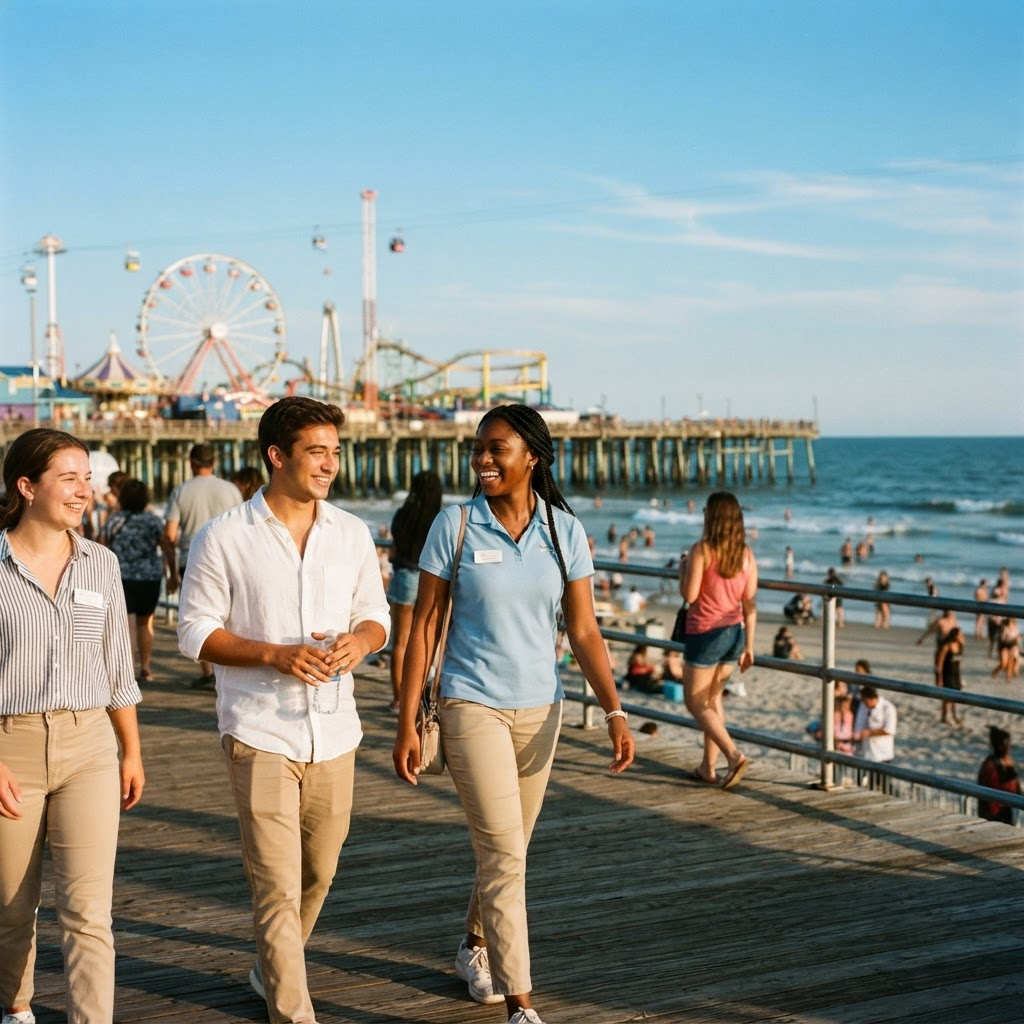 Studenti in program Work & Travel pe litoralul american